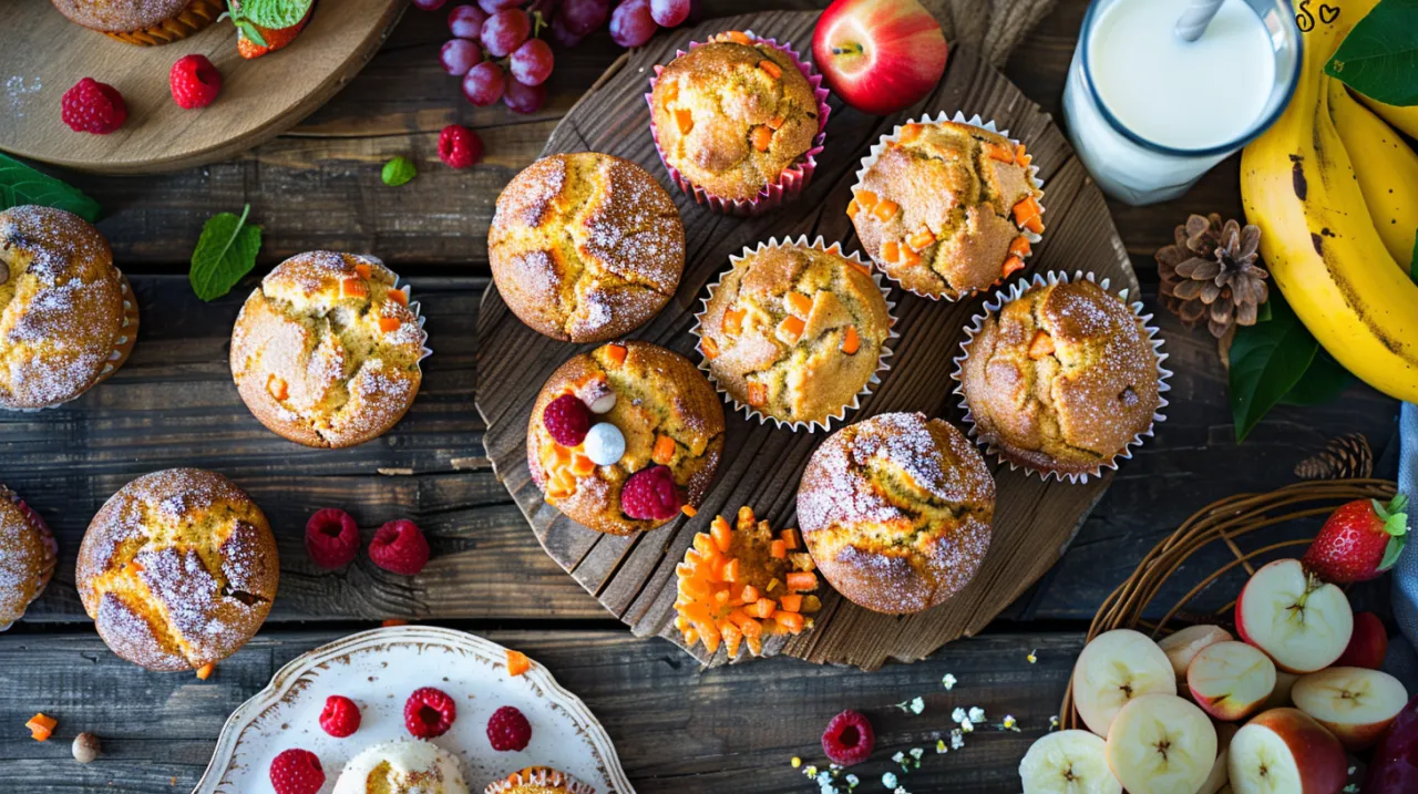Zdjęcie Muffinki marchewkowo-jabłkowe: zdrowa przekąska dla dzieci i dorosłych