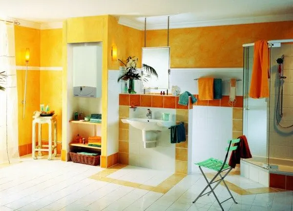 Zdjęcie Sprytne sposoby jak ukryć piecyk gazowy w małej łazience: 5 bezpiecznych metod