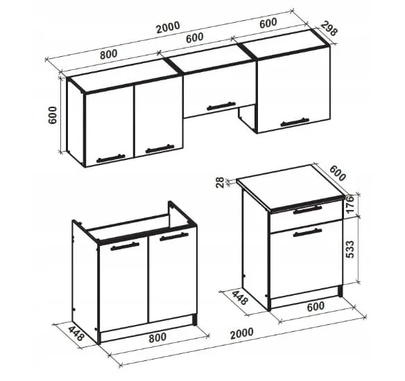 Zdjęcie Wysokość szafek kuchennych – jakie są standardowe wymiary?