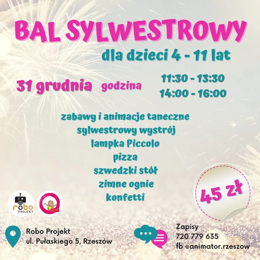 Zdjęcie Bal sylwestrowy dla dzieci i rodziców: 10 najlepszych ofert