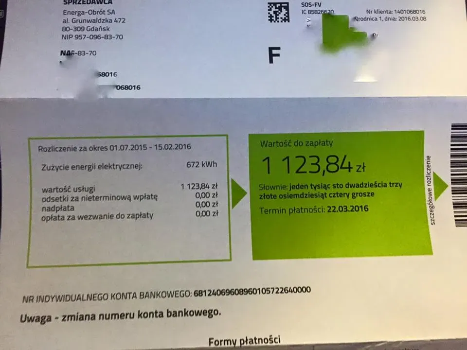 Zdjęcie Jak często przychodzi rachunek za prąd Energa i jak to zmienić?