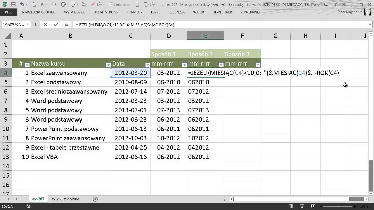 Zdjęcie Jak wyciągnąć rok z daty Excel: 5 prostych metod + porady