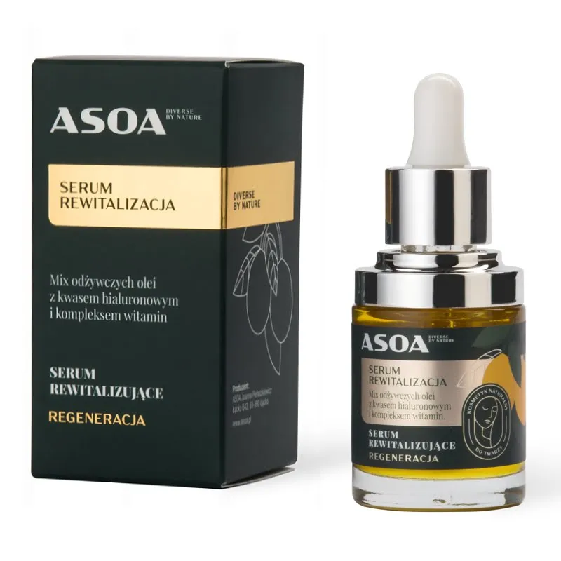 Zdjęcie Asoa serum rewitalizujące - skuteczne składniki dla młodszej skóry