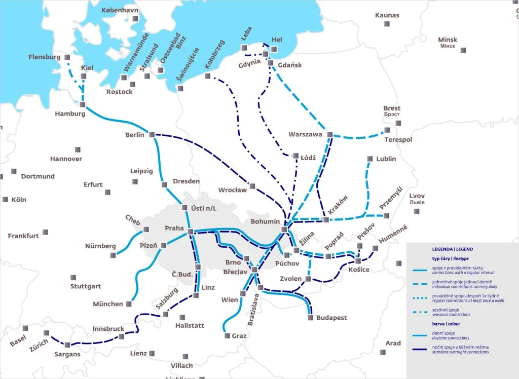 Zdjęcie Gdzie można dojechać pociągiem za granicę? Najlepsze trasy i połączenia.