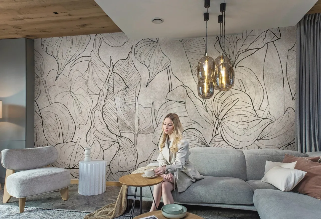 Zdjęcie Tapeta jak materiał - elegancja i styl w Twoim wnętrzu