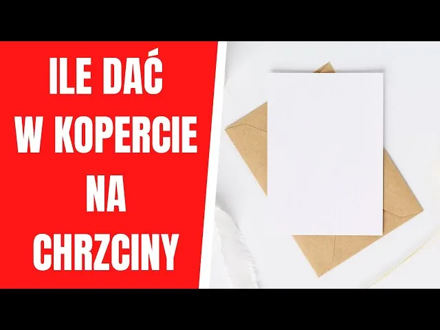 Zdjęcie Ile dać na chrzciny ciocia? Odpowiednia kwota na prezent