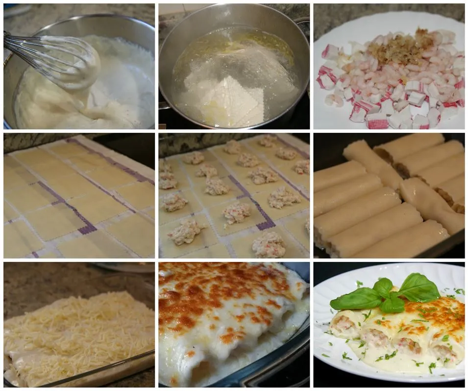 Zdjęcie Canelones de marisco: receta fácil para ocasiones especiales