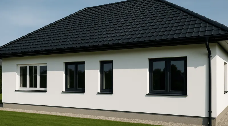 Zdjęcie Jaki kolor okien do czarnego dachu? Sprawdź najlepsze opcje!