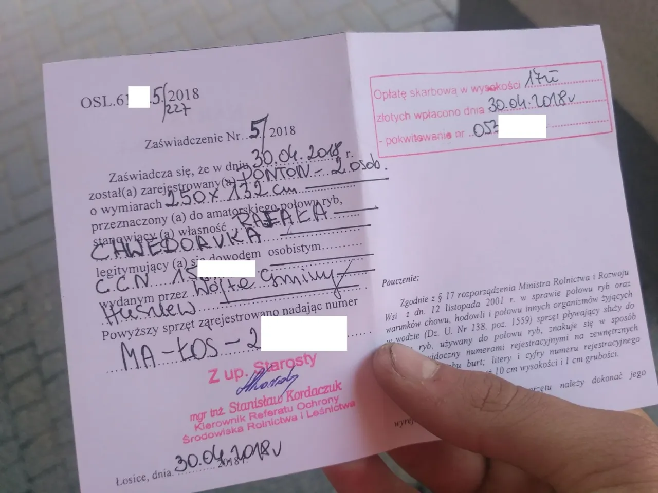 Zdjęcie Rejestracja łodzi wędkarskiej – uniknij problemów i zbierz dokumenty