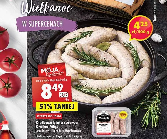 Zdjęcie Kiełbasa z serem Biedronka – najlepsze promocje i dostępne smaki