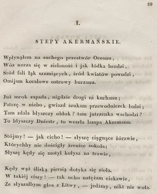 Zdjęcie Analiza wiersza Stepy akermańskie: piękno, nostalgia i samotność