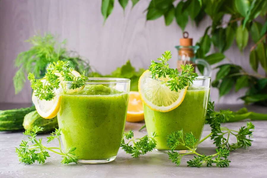 Zdjęcie Deliciosos batidos de pepino y manzana para una vida saludable