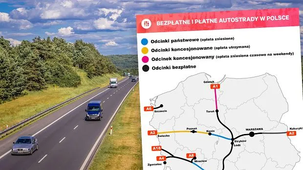 Zdjęcie Bezpłatne odcinki autostrad: gdzie jeździć za darmo w Polsce?