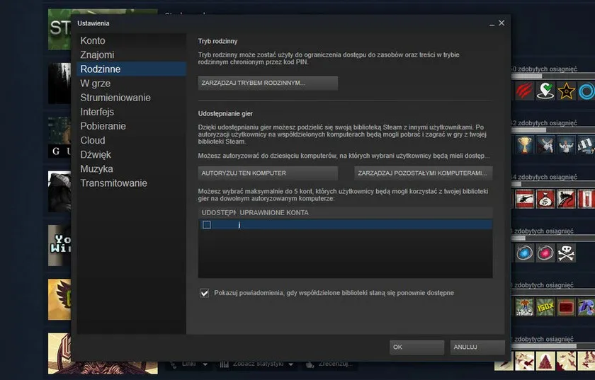Zdjęcie Jak pożyczyć grę na Steam i korzystać z Family Sharing bez problemów