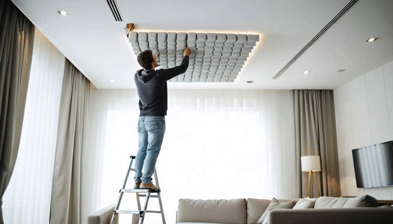 Zdjęcie Jak wyciszyć sufit w bloku i skutecznie zredukować hałas