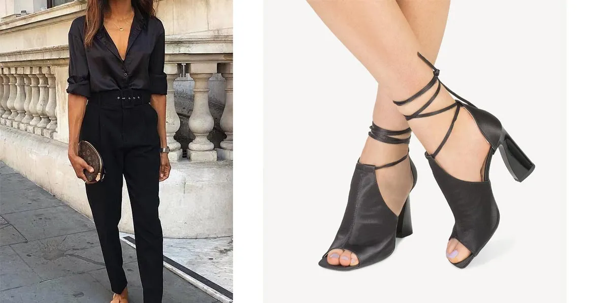 Zdjęcie Czarne sandały stylizacje: Jak stworzyć modne i eleganckie looki
