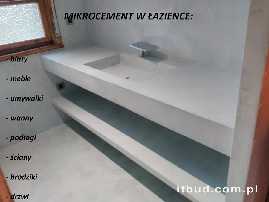 Zdjęcie Umywalki z mikrocementu: elegancja i funkcjonalność w łazience