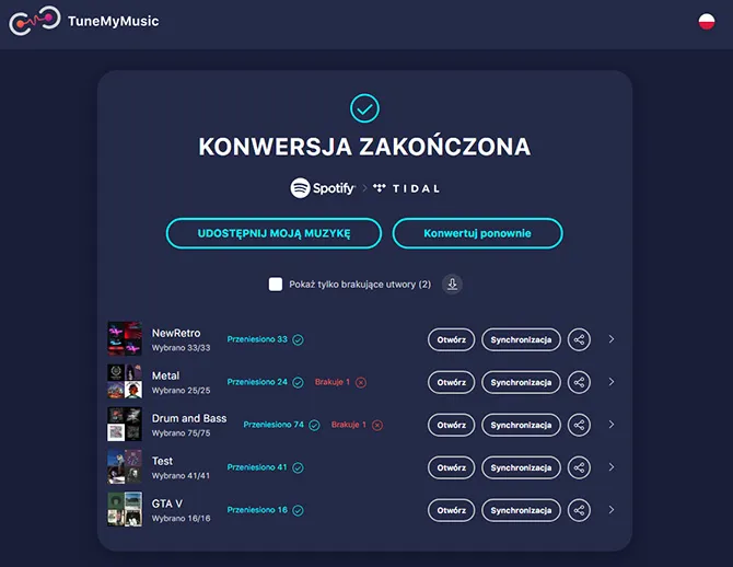 Zdjęcie Jak przenieść playlisty w TIDAL bez problemów i strat utworów