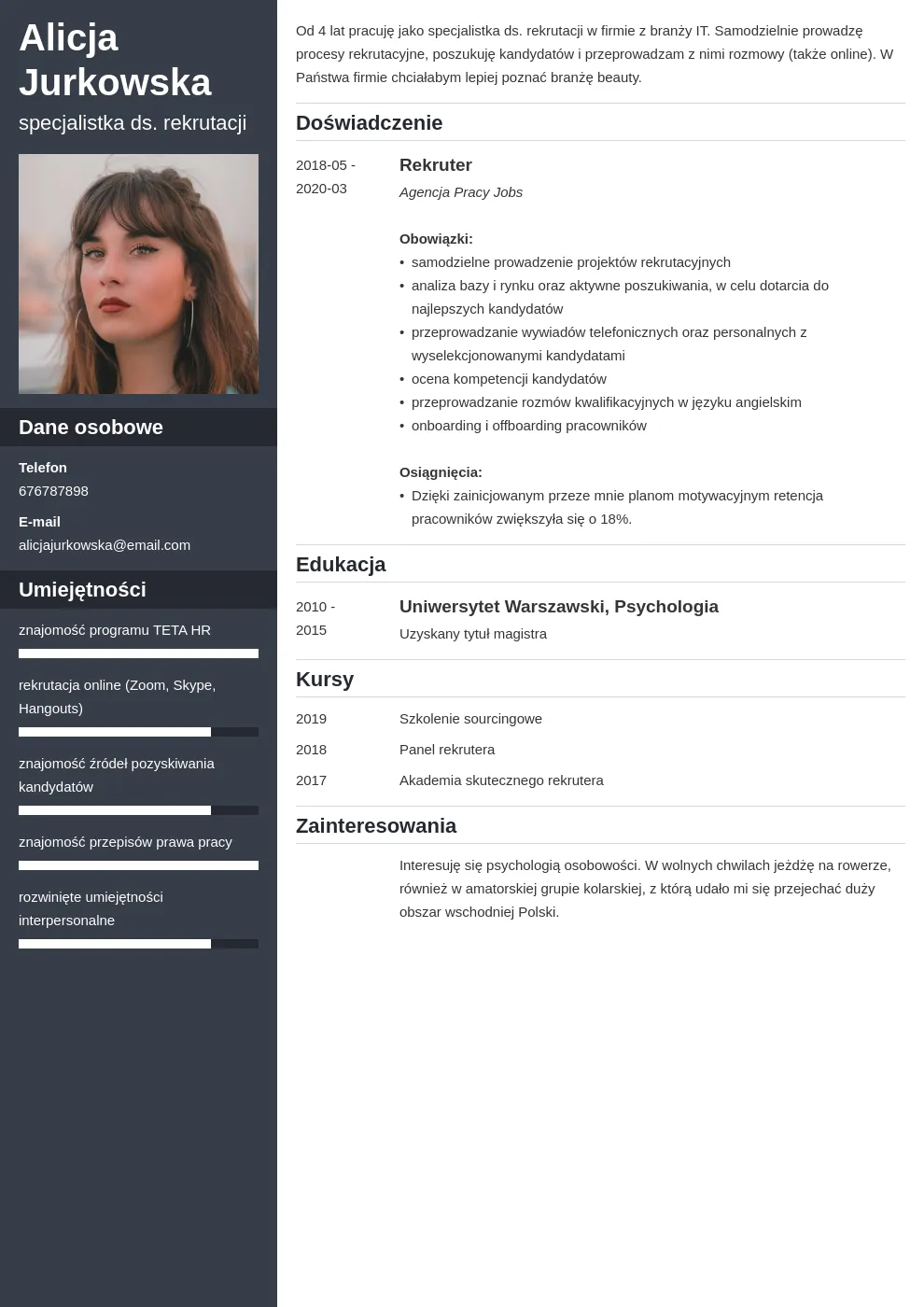 Zdjęcie Prosty wzór jak napisać CV, który przyciągnie uwagę rekrutera