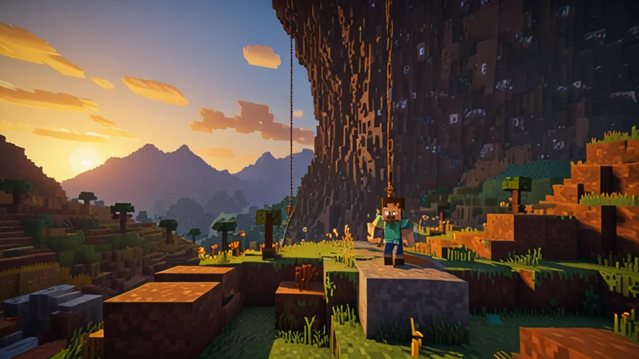 Zdjęcie Wspinaj się wyżej w Minecraft: Jak się robi linę? Nasz poradnik