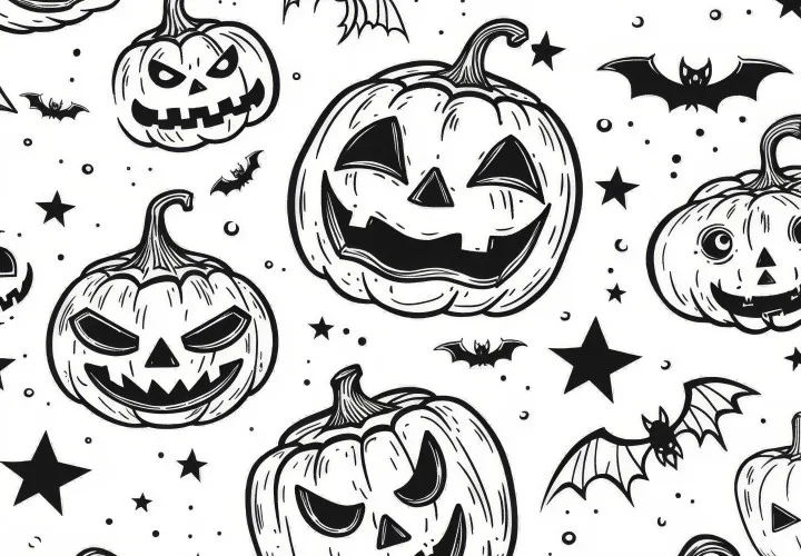 Zdjęcie Kolorowanki Halloween dynia – darmowe szablony do kreatywnej zabawy