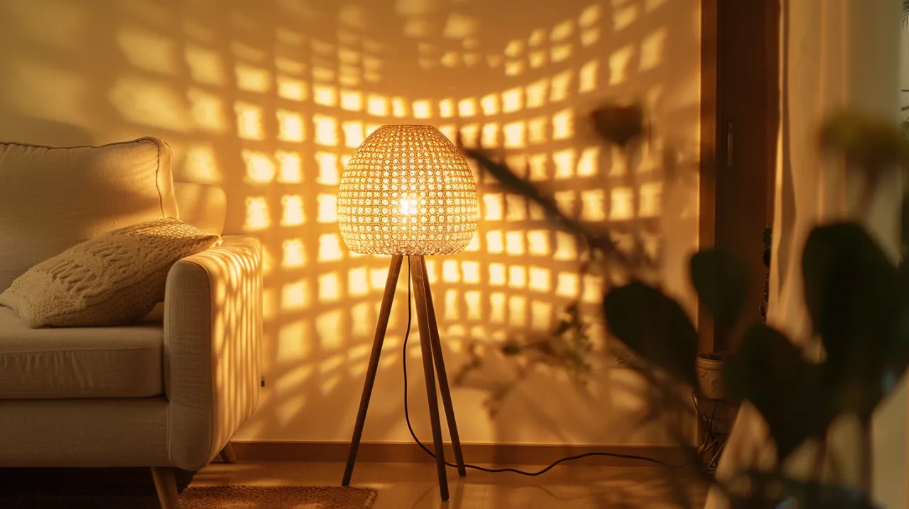 Zdjęcie Lampa podłogowa rattanowa: Dlaczego warto mieć lampa podłogową rattanową?