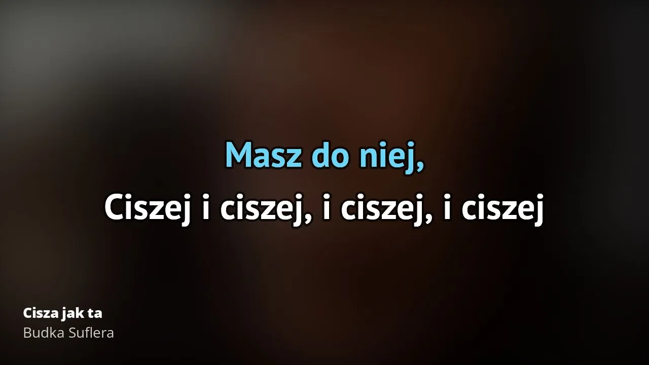 Zdjęcie Tekst piosenki Cisza jak ta: poznaj kultowy utwór Budki Suflera