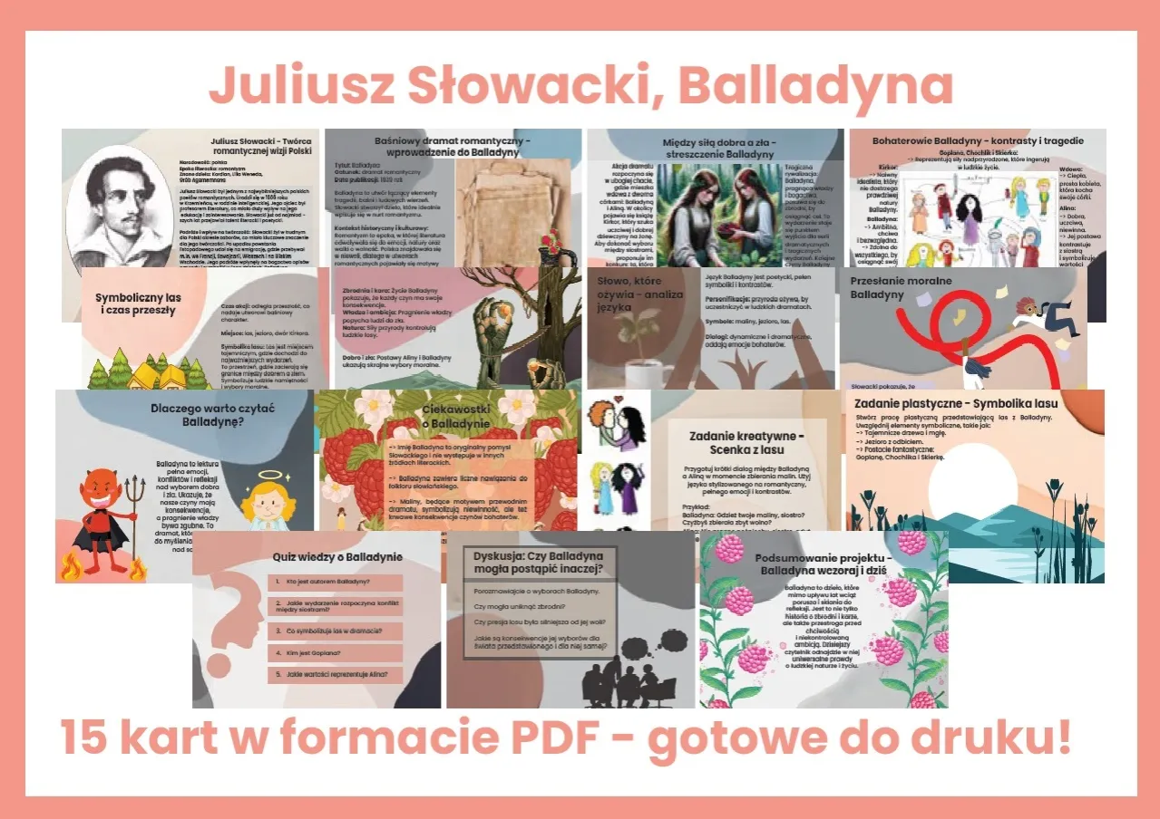 Zdjęcie Balladyna Test z odpowiedziami PDF - Darmowy Download