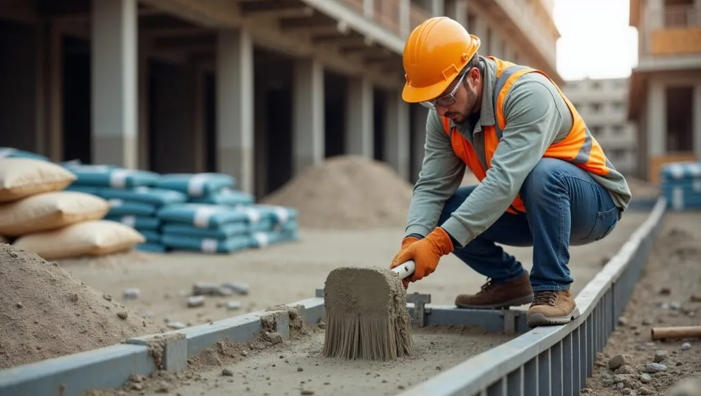 Zdjęcie Ile łopat piasku na worek cementu na fundament? Sprawdź idealne proporcje!