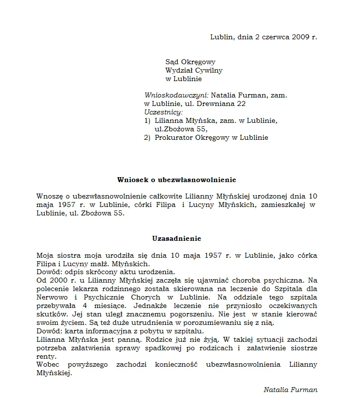 Zdjęcie Jak napisać wniosek o ubezwłasnowolnienie – uniknij najczęstszych błędów