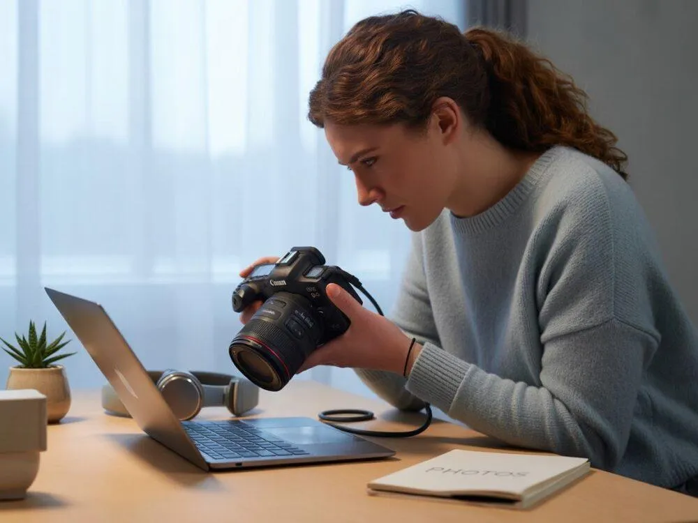 Zdjęcie Jak zgrać zdjęcia z aparatu na komputer przez USB? Prosty poradnik