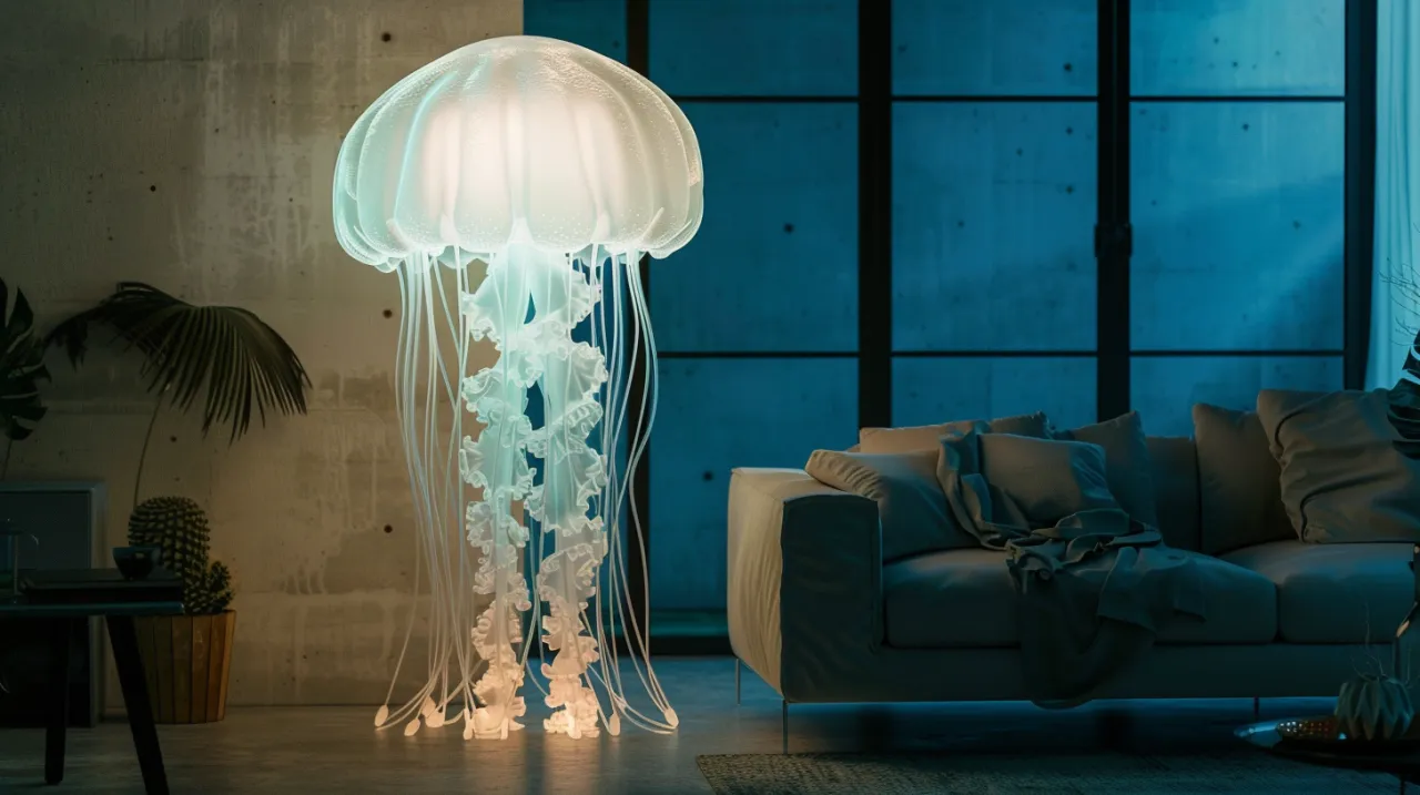 Zdjęcie Lampa meduza: Dekoracyjne lampy meduza do stylowych wnętrz domowych