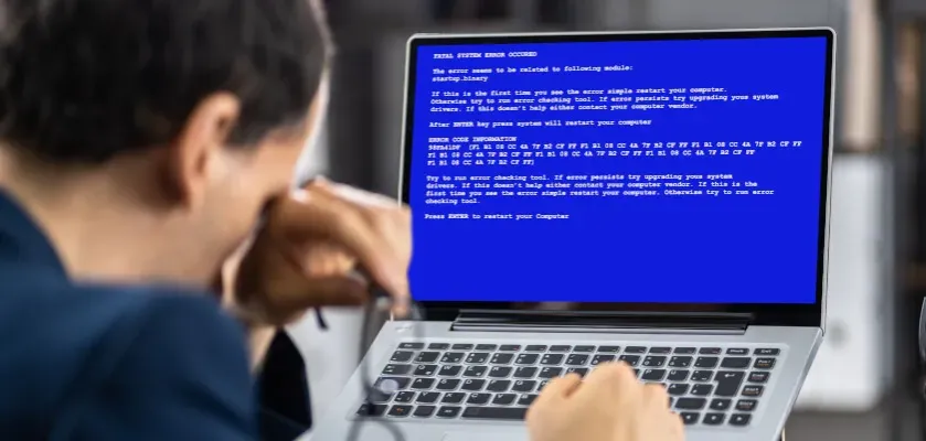 Zdjęcie Niebieski ekran w laptopie: 7 skutecznych sposobów naprawy