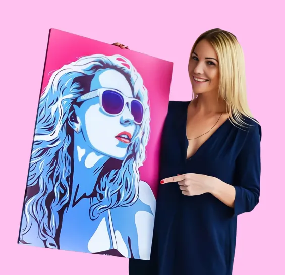 Zdjęcie Pop art portrety: wyjątkowe dzieła sztuki, które ożywią Twoje wnętrza