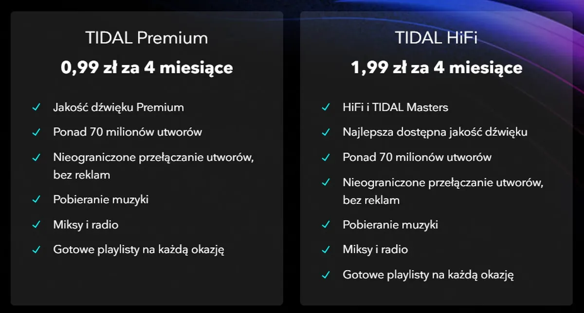 Zdjęcie Tidal cena w Polsce: Ile kosztuje? Plany i jakość dźwięku