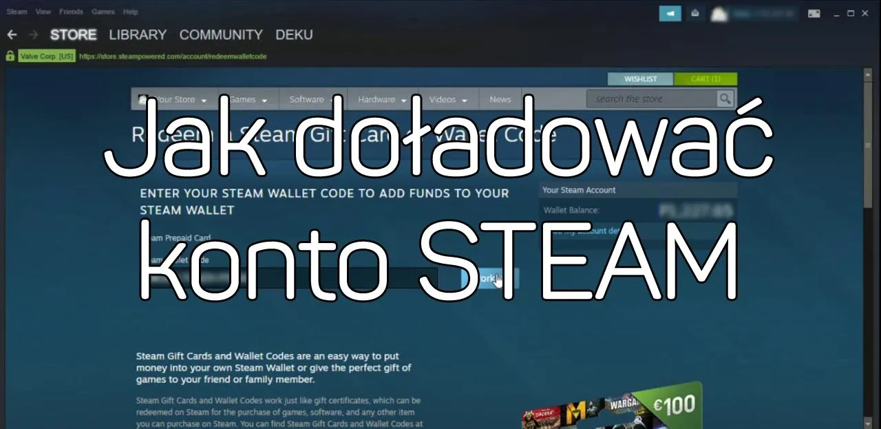 Zdjęcie Jak tanio doładować Steam bez dodatkowych opłat i prowizji