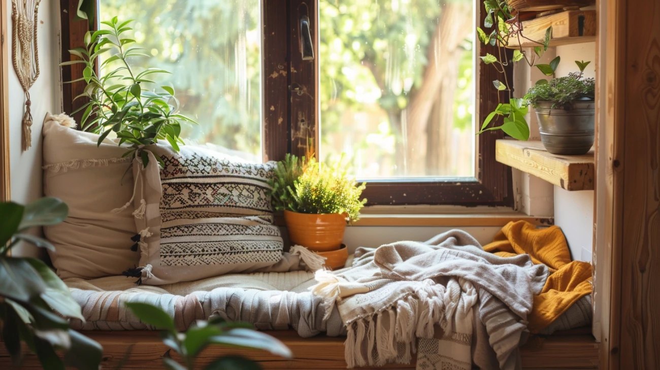 Zdjęcie Parapet jako siedzisko - pomysł na dodatkowe miejsce w domu