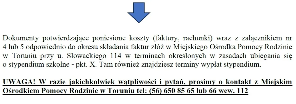Zdjęcie Ostateczne terminy składania faktur na stypendium szkolne - poradnik