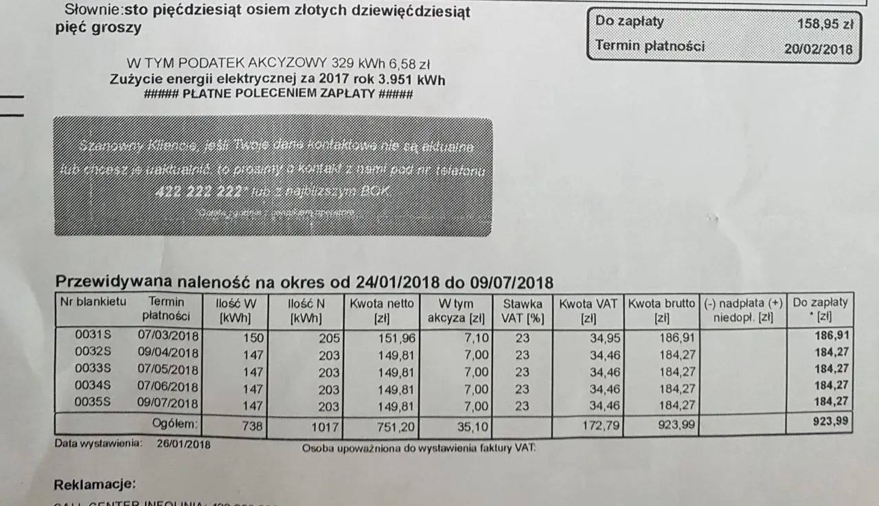 Zdjęcie Jak czytać rachunek za prąd od Energi z fotowoltaiką i uniknąć błędów w rozliczeniu