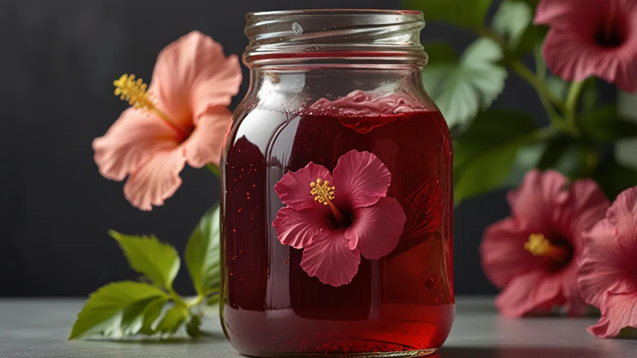 Zdjęcie Jak zrobić syrop hibiskusowy: prosty przepis na aromatyczny dodatek do napojów