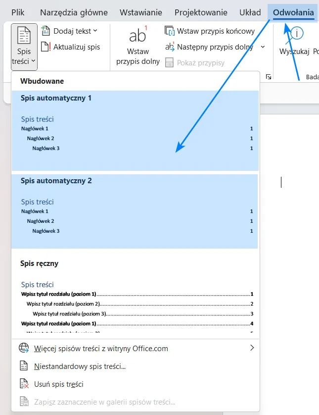 Zdjęcie Jak utworzyć spis treści w Word - proste kroki, które musisz znać