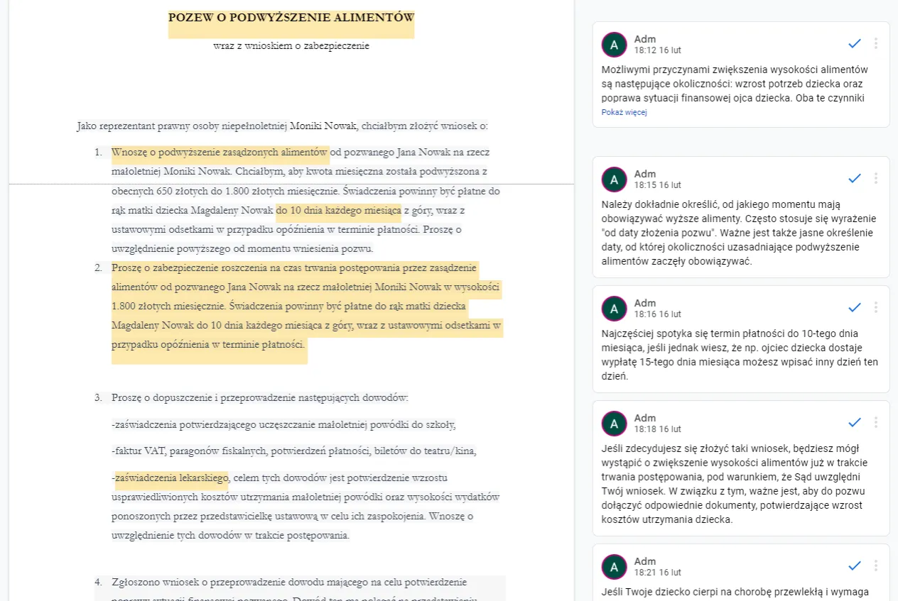Zdjęcie Koszty pozwu o podwyższenie alimentów - ile zapłacisz za pomoc?