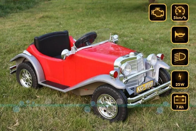 Zdjęcie Mercedes retro na akumulator – bezpieczne modele dla dzieci z emocjami