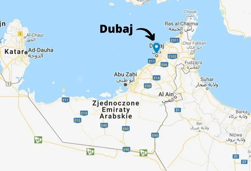 Zdjęcie Poznaj dokładną lokalizację Dubaju - najpełniejszy opis położenia miasta