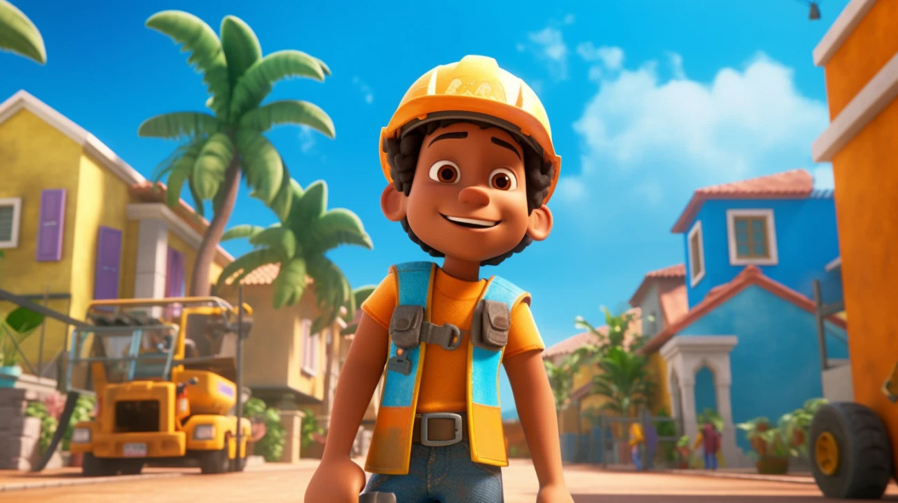 Anthony ramos w filmie bob the builder razem z mattel i jennifer lopez