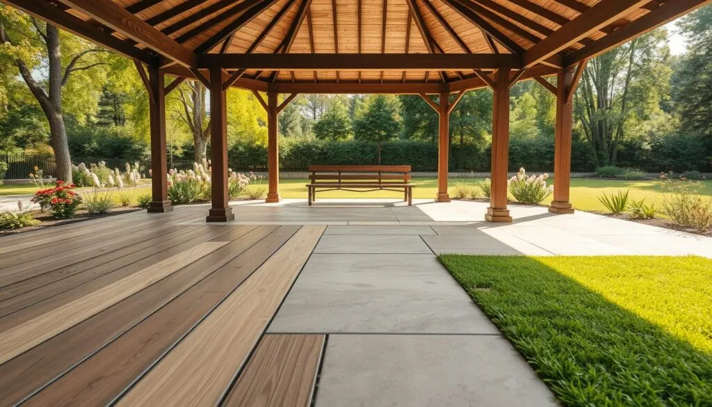 Zdjęcie Podłoga w altanie: Jaki materiał wybrać? Praktyczny przewodnik