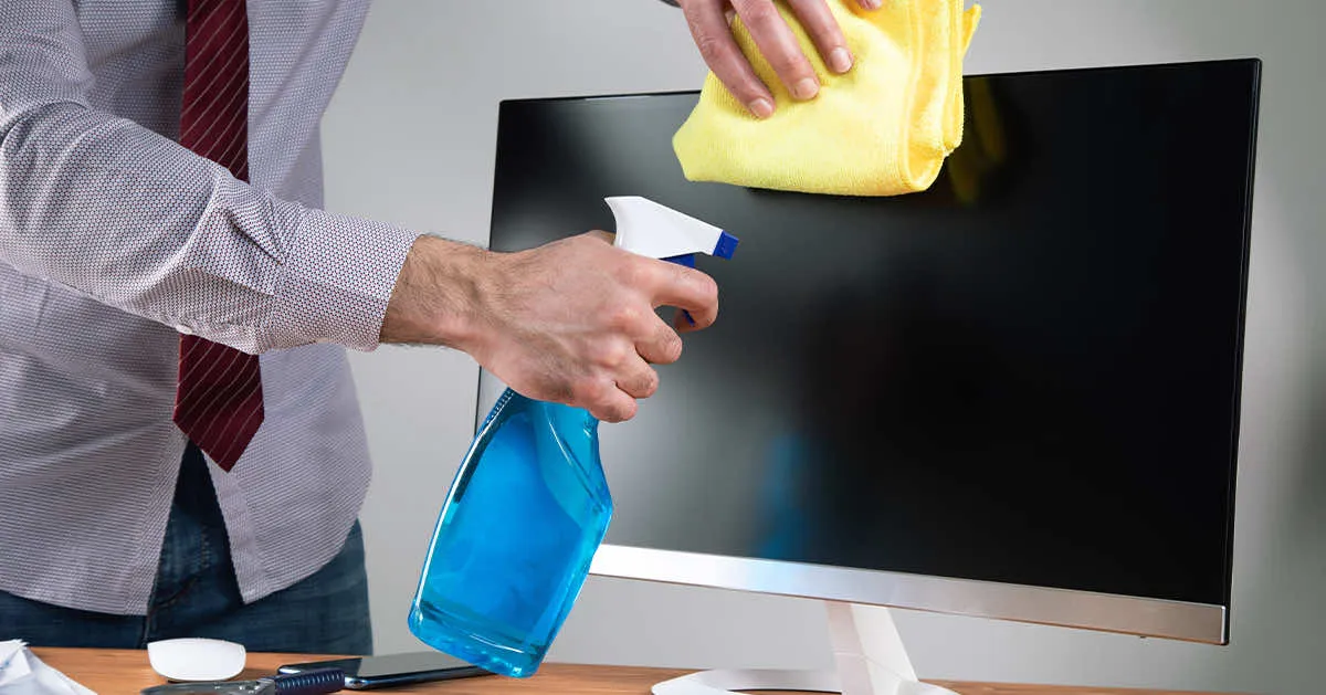 Zdjęcie Jak skutecznie umyć ekran monitora, aby uniknąć uszkodzeń?