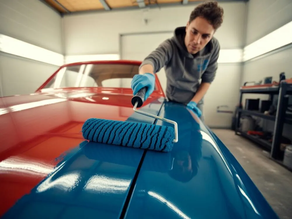 Zdjęcie Malowanie auta wałkiem jaka farba - wybierz najlepsze rozwiązania dla trwałego efektu