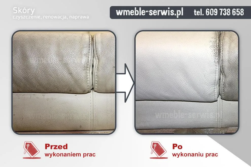 Zdjęcie Czym wyczyścić białą skórę na kanapie? Skuteczne metody i porady.