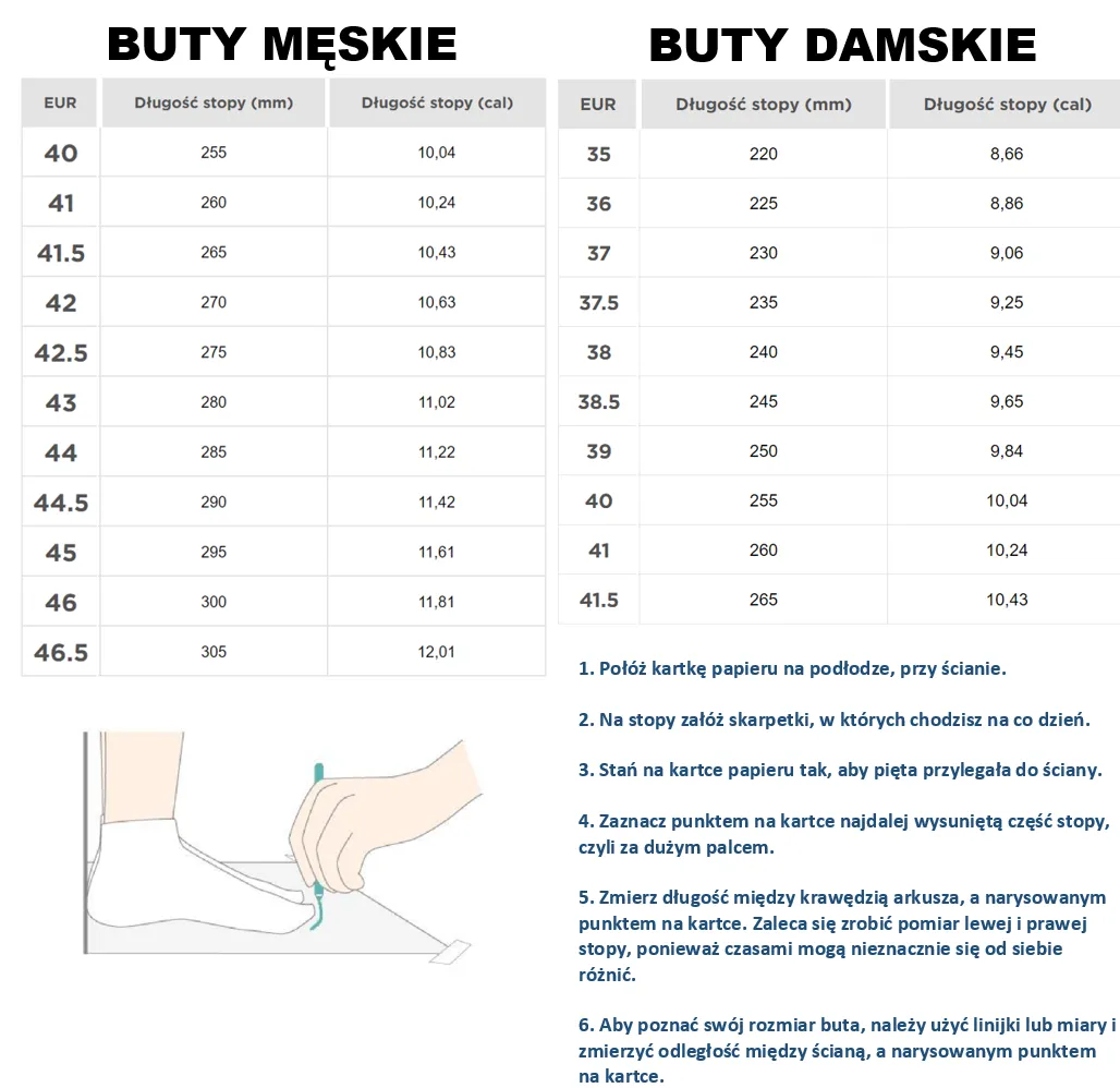 Zdjęcie Rozmiar buta narciarskiego 24.5 Mondopoint: Jak dobrać EU, UK, US?